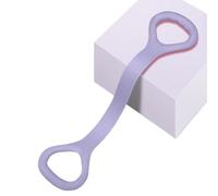 Silicone Women's Resistance Band Type 8 - Back, Shoulder Strength Training, Yoga Stretch Bands, Home Gym Equipment, 45 Cm Stretch Bands (Pink, Purple, Blue) (Light purple length 45cm (about 70g))