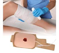 Silicone Wound Care Training Kit, Wearable Bleeding Wound Practice Kit, Wound Packing and Tourniquet Trainer, Stop The Bleed First Aid Training for Bleed Control and Medical Classes