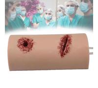 Silicone Wound Packing Trainer, Hemorrhage Control Stop Bleeding Simulation Model, Reusable Wound Tourniquet Packing Training Kit for Medical Military Emergency First Aid Practice