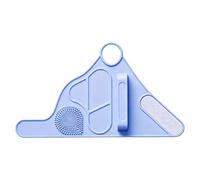 Silicone Wrist Makeup Tray with Finger Loop and Easy, Blue