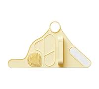 Silicone Wrist Makeup Tray with Finger Loop and Easy, Yellow