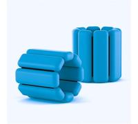 Silicone Wrist Weights, Exercise Training Bands, Running Yoga Weighted Bracelets, Adjustable Fitness Wristbands(1 pounds,Cyan)