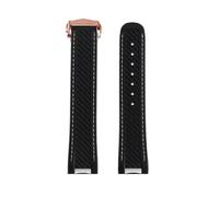 Silicone wristband Compatible With Omega Seamaster 300 AT150 Gold Needle Captain World Time Superstar Space Watch Band watch strap(Black rosegold)