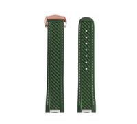 Silicone wristband Compatible With Omega Seamaster 300 AT150 Gold Needle Captain World Time Superstar Space Watch Band watch strap(Green rosegold)