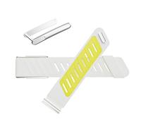 Silicone Wristband Compatible with One and Peak MG - Waterproof, Sweatproof, Sprotflex Band for WHOOP 5.0 Sportflex Health & Fitness Wearable (White, MG)
