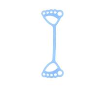 Silicone Yoga Resistance Bands with Finger Ring Handles for Stretching | Portable Blue Pull Rope, Comfortable Grip Design, Home Exercise Use, Seniors and Professional Training