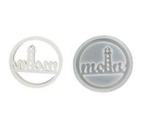 Silicones Mold Creating Hollowed Round Lighthouse Sea Gull Pendants Charm for Resins and Concrete Art Projects Easy Releases Mold