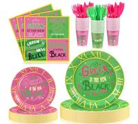 SiliFine - 168 Pieces Princess and Witch Dinnerware Set, Paper Plates, Napkins, Cups and Tableware for Girls, Birthday Party, Tableware Decoration, Serves 24 Guests