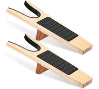 SiliFine 2 Pack Boot Jack Wood Boot Remover for Cowboy Waders Work Boot Jack for Men Women Easily Without Bending over, Natural, about 14.5 x 34.5 cm
