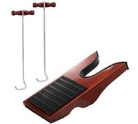 SiliFine 3 Pcs Wooden Cowboy Boot Hooks and Pullers Boot Jack Wooden Remover Tool for Women Men Pulling Removal