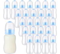 SiliFine 30 Pcs Baby Shower Favors Party Game Mini Baby Bottles Gift Sets for Baby Shower Boy Girl Gender Reveal Birthday Party Supplies Gift (Blue)