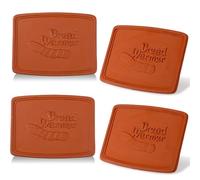 SiliFine 4 Pcs Terracotta Bread Warming Stone for Warm Food Serving, Rectangle Tortilla Warmer Ceramic Stone for Fall Thanksgiving Party Table Warmer Food Housewarming Gifts(11 x 8 x 0.5 Inch)