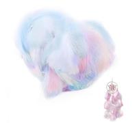 Siliget 150 Pcs Coloured Feathers for Crafts, 5-8cm Feathers Bulk, Natural Goose Feathers for DIY Dream Catcher, Wedding/Party Decorations Supplies (Light Color)