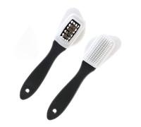 Siliget 2 Pack 4-Sided Suede Brush for Shoes, Multifunctional Nubuck Brush, Brass Brush and Nylon Bristle Brush, Suede Leather Shoe Cleaning Brush for Leather Boots