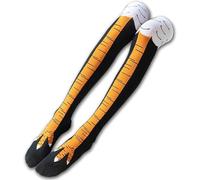 Siliget Chicken Legs Socks - Crazy Funny 3D Cartoon Chicken Leg Knee High Socks, UK Size 4-6 Casual Stockings for Cosplay and Party Accessories (Over the knee)