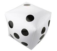 Siliget Inflatable Dice Toys, Giant Dice 30cm, 1Pcs Jumbo Dice Balloons Inflatable Toys Blow Up Dice 12X12In for Games Props Pool Party Favors