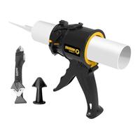 SILIGUN Caulking Gun - Anti Drip Extreme-Duty Caulking Gun - Patented New and Innovative Design - Lightweight ABS Frame - for The Smallest to The Largest Jobs (SILIGUN Complete Kit)
