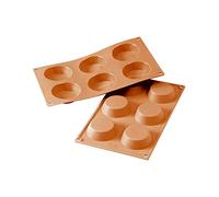 Silikomart 20.016.00.0065 SF016 TARTELLETTA Silicone Mould Ø70 h 20 mm, red