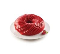 silikomart 20.384.13.0065 Silicone Mould Intreccio, Red, (191229)