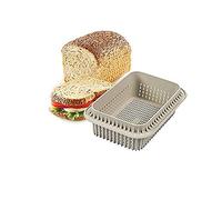 Silikomart 21.004.13.0065 3D Bread Loaf Baking Tin 15 x 10 x 7.5 cm - Grey