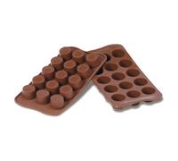 Silikomart 22.136.77.0065 Chocolate Classic Chocolate Bar Chocolate Mould, Silicone, Brown, 4.5 x 3 x 0.35 inches
