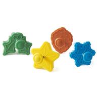 Silikomart Cookie Cutters with Spring Ejection Feature, Mini, Jingle Bells, Set of 4