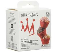 silikomart | CUP01 Silicone Mould set for cakes 6 PIROTTINI, Composition set 6 Silicone Moulds, Ø 68 mm, h 32 mm, Made In Italy