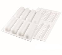 silikomart Fingers 75ml Silicone Baking Mold, Multicolored, Non-stick, Includes Cutter & Trays
