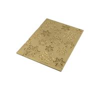SILIKOMART" Frozen BUCHE Silicone Mat, Gold, 25 x 18.5 x 0.6 cm