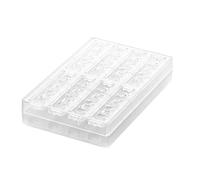Silikomart | Goccia-B, Tritan Chocolate Mould, 8 Cavities, Pack of 10 Moulds, Size 120 x 25 mm h 16 mm Volume 8 x 30 ml Tot. 240 ml