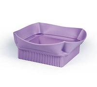 Silikomart | Lily 03 Multi-Purpose Silicone Basket, Lilac Color, Dimensions 240 x 240 mm h80 mm, Made in Italy