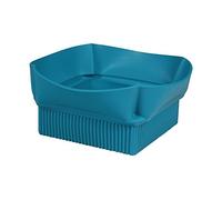Silikomart | Lily 04 Multi-Purpose Silicone Basket, Teal Color, Dimensions 240 x 240 mm h100 mm, Made in Italy