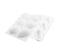 Silikomart "Mango 130" Silicone Mold with 6 Cavities, Each 3.66 Inch x 2.24 Inch x 1.65 Inch High
