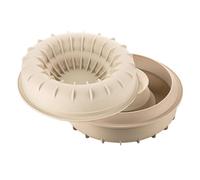 Silikomart | Modern Cake Silicone Mold Arena, Non-Stick, Pack of 3 Dessert Molds, 3D Design, 241 x 281 mm, h 70 mm, Ø 220 mm, Made in Italy
