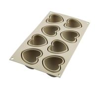 Silikomart Mold 26 186 13 0065 Heart Shaped 8 Molds