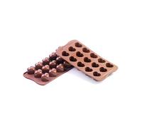 Silikomart Mon Amour Chocolate Mould, Herz, Brown