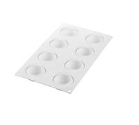 Silikomart "Ode 50" Silicone Mold with 8 Cavities, Each 2.16 Inch Diameter x 0.98 Inch High