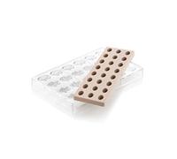 Silikomart | Oval Kit 01, Chocolate Mold in Tritan Measures 33 x 23 mm h 15 mm + Silicone Mold with 24 Cavities