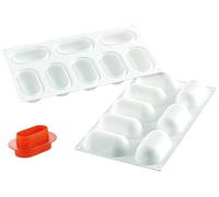 Silikomart Pillow - Silicone Mould 82 x 43 mm, H 32 mm + Cutter Plate