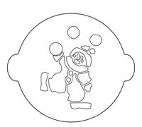 Silikomart | Plastic Stencil for Cake Decoration in Butterfly Shape, White Color, Dimensions 340 x 250 x 10 mm