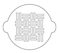 Silikomart | Plastic Stencil for Cakes Tris, 340 x 250 x 10 mm