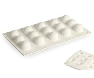 Silikomart Professional Silicone Baking Mold, Mini Truffle 15 Cavities (1 Each)