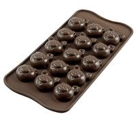 silikomart - SCG35 CHOCO PIGS - Chocolate Mould, Silicone, Brown, 21x10.5x1.6 cm