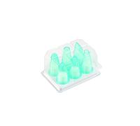 Silikomart | Set of 6 Polycarbonate Nozzles for Piping Bags, Hole for Pastry Decorations, Made in Italy