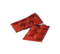 silikomart | SF001 Silicone mould for Monoportions SEMISFERA, non-stick, 5 cavities, Pack of 1 Cake mould, Ø 80, h 40 mm, Made in Italy