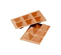 SILIKOMART - SF007 Pyramids - Silicone Mould, Large, Terracotta 71X71 H 40 MM