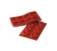 silikomart | SF011 Silicone Mould for SAVARIN Monoportions, Non-Stick, 8 Cavities, Pack of 1 Cake Mould, Ø 65 h 21 mm, Made in Italy