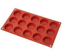 Silikomart | SF014 Silicone Mould for TARTELLETTA Monoportions, Non-Stick, 15 Cavities, Pack of 1 Cake Mould, Ø 50 h 15 mm, Made in Italy