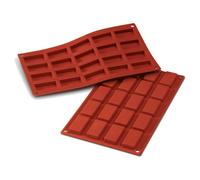 silikomart | SF025 Silicone Mould for Monoportions, Non-stick, 20 Moulds, Pack of 1 Cake mould, 49 x 26 mm, h11 mm, Made in Italy