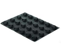 silikomart | SF026 Microperforated Silicone Cake Mould AIRPLUS 15 Round, Non-Stick, 24 Monoportions, Pack of 1 Cake and Savoury Mould, 300 x 400 mm, Made in Italy